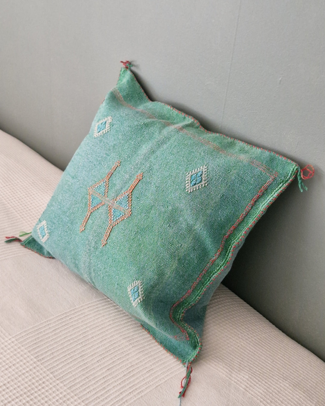 Kuddfodral Kaktussilke Sabra Ikram - Grön