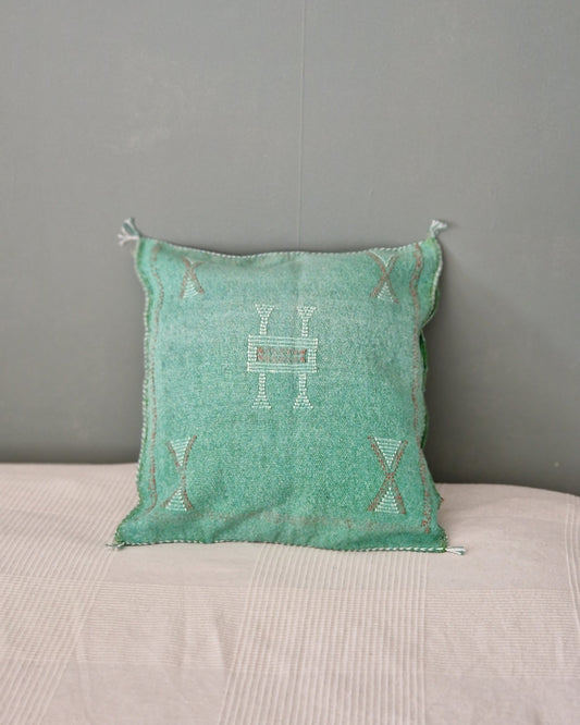 Kuddfodral Kaktussilke Sabra Aziza – Grön