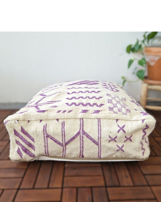 Marockansk sittpuff Casablanca lila