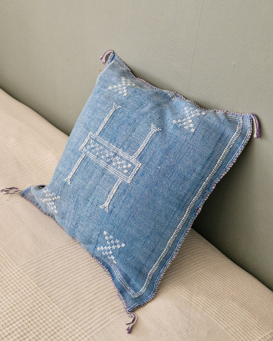 Kuddfodral Kaktussilke Sabra Amira – Blå