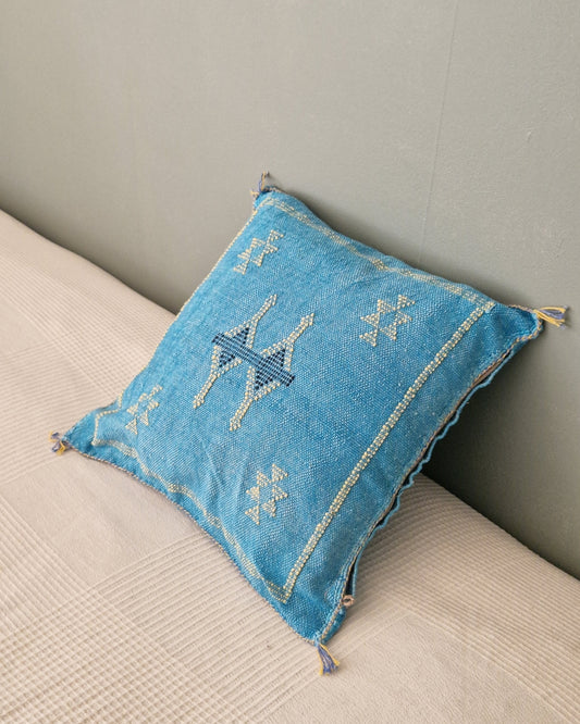 Kuddfodral Kaktussilke Sabra Lina – Blå