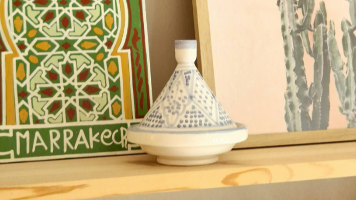 Tagine 12 cm Rania – mini-tagine i handgjord keramik blå