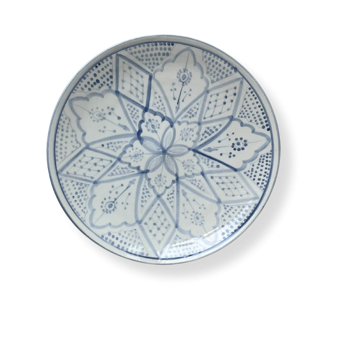 Mattallrik Marockansk Keramik 27 cm Farah Blå