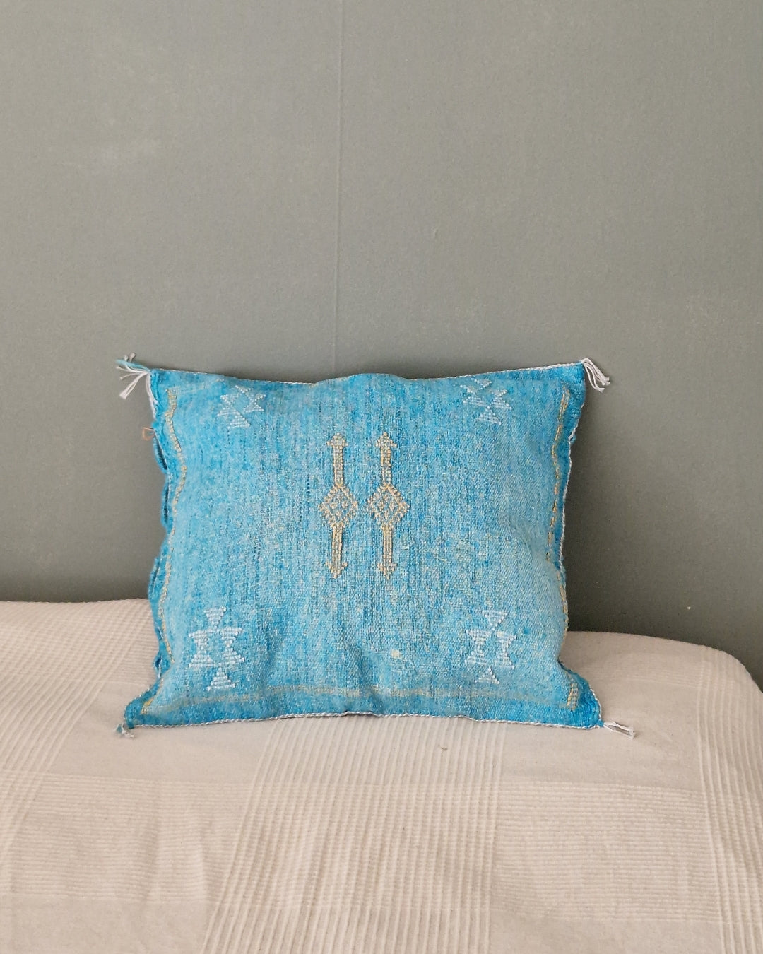 Kuddfodral Kaktussilke Sabra Salma – Blå