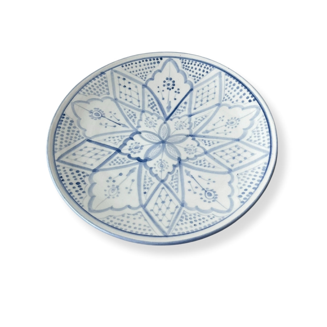 Mattallrik Marockansk Keramik 27 cm Farah Blå