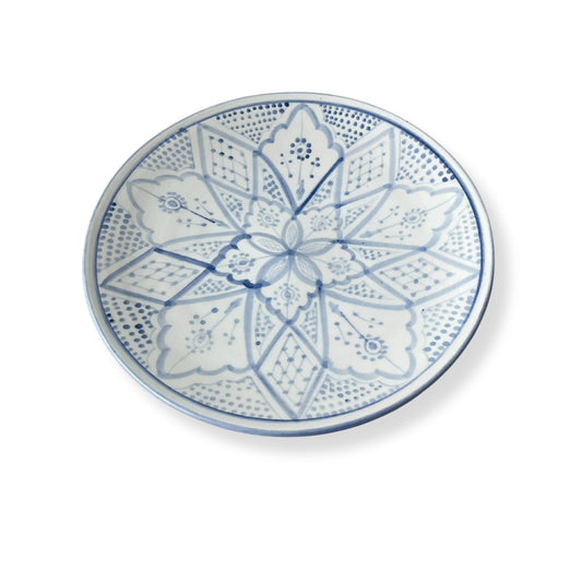 Mattallrik Marockansk Keramik 27 cm Farah Blå