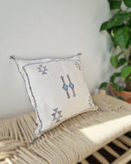 Kuddfodral Kaktussilke Sabra Hanan - Vit