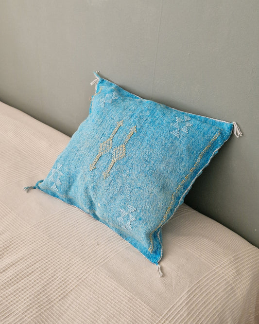 Kuddfodral Kaktussilke Sabra Salma – Blå