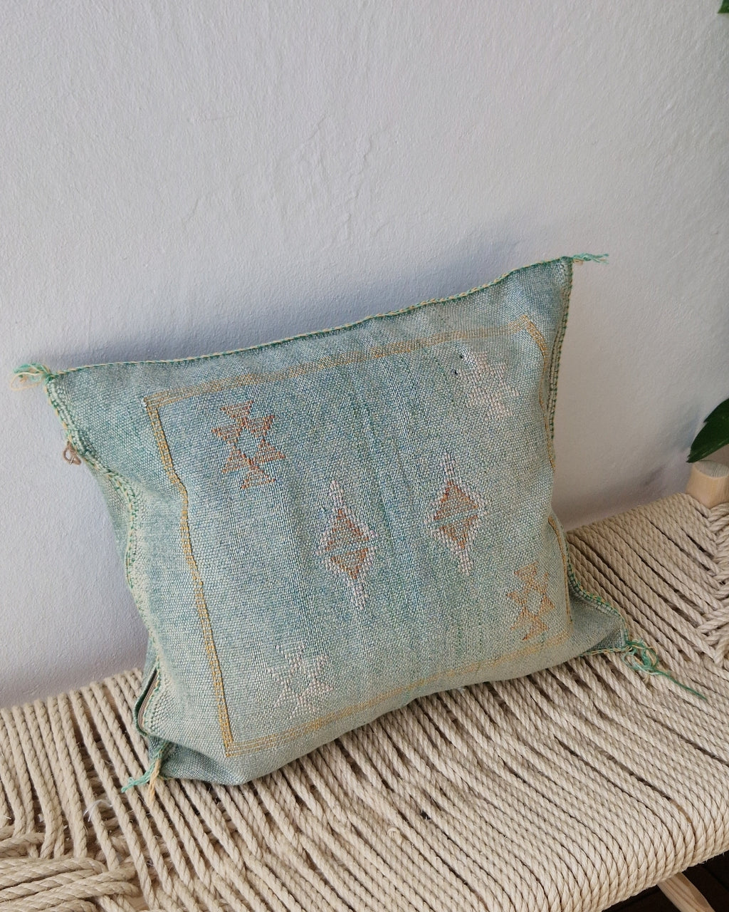 Kuddfodral Kaktussilke Sabra Nahla – Grön