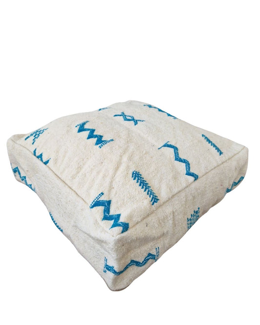 Marockansk sittpuff Rabat blå