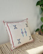 Kuddfodral Kaktussilke Sabra Fajr - Vit