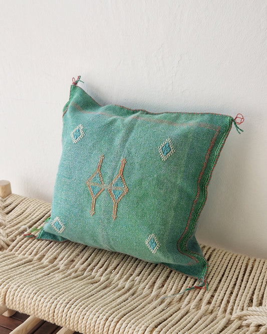 Kuddfodral Kaktussilke Sabra Ikram - Grön