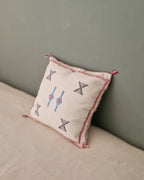 Kuddfodral Kaktussilke Sabra Fajr - Vit