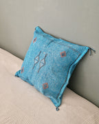 Kuddfodral Kaktussilke Sabra  Jamila – Blå
