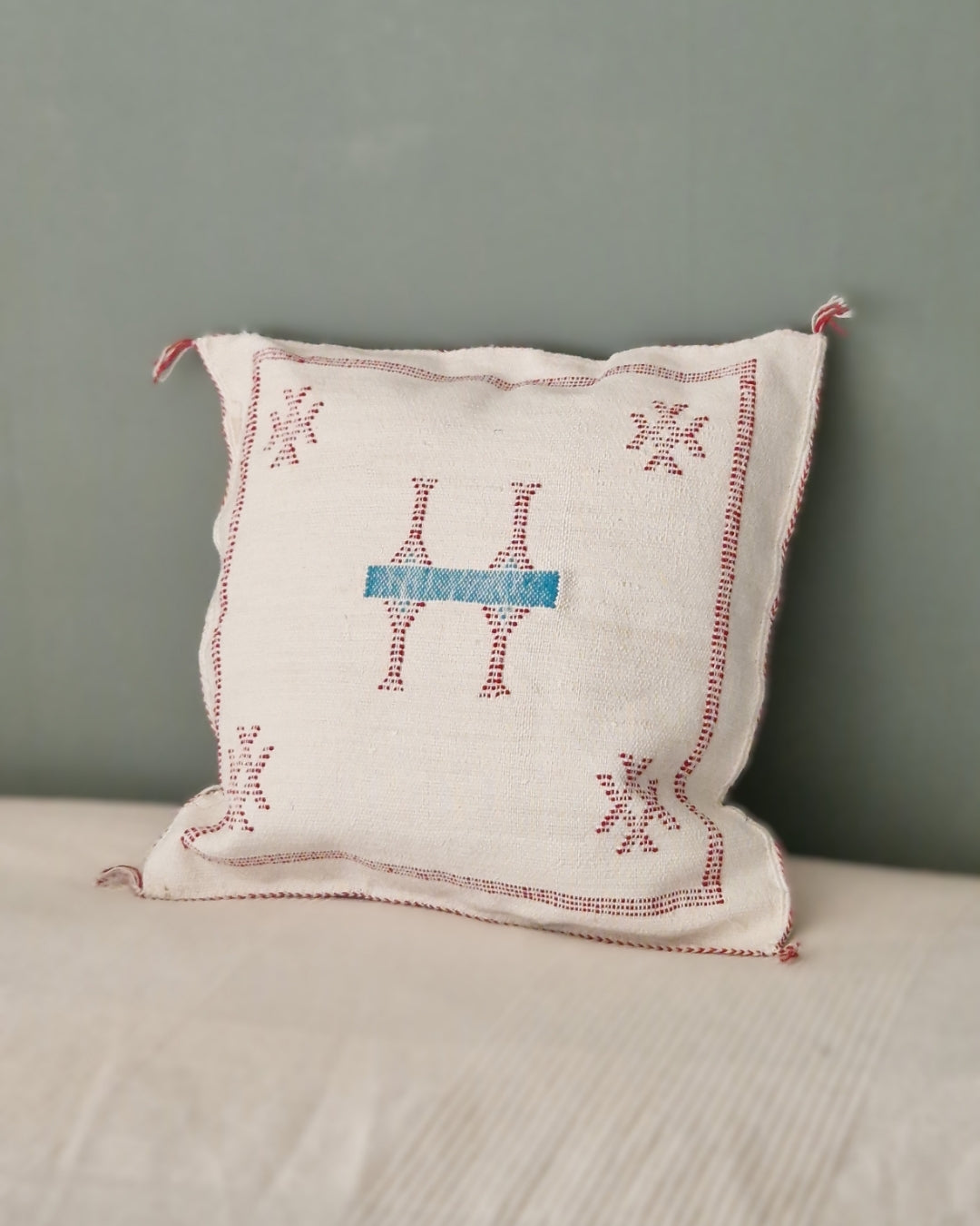 Kuddfodral Kaktussilke Sabra Maghreb - Vit