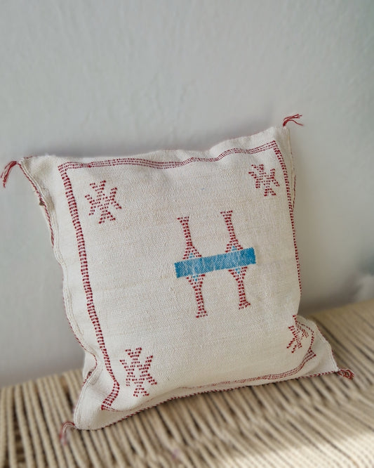 Kuddfodral Kaktussilke Sabra Maghreb - Vit