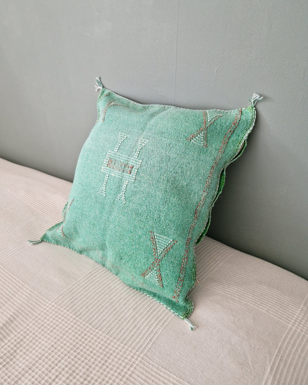 Kuddfodral Kaktussilke Sabra Aziza – Grön