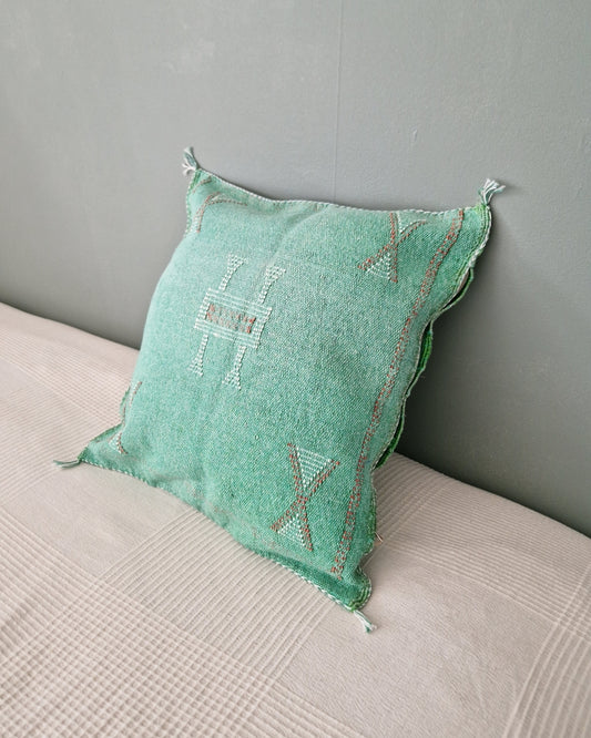 Kuddfodral Kaktussilke Sabra Aziza – Grön