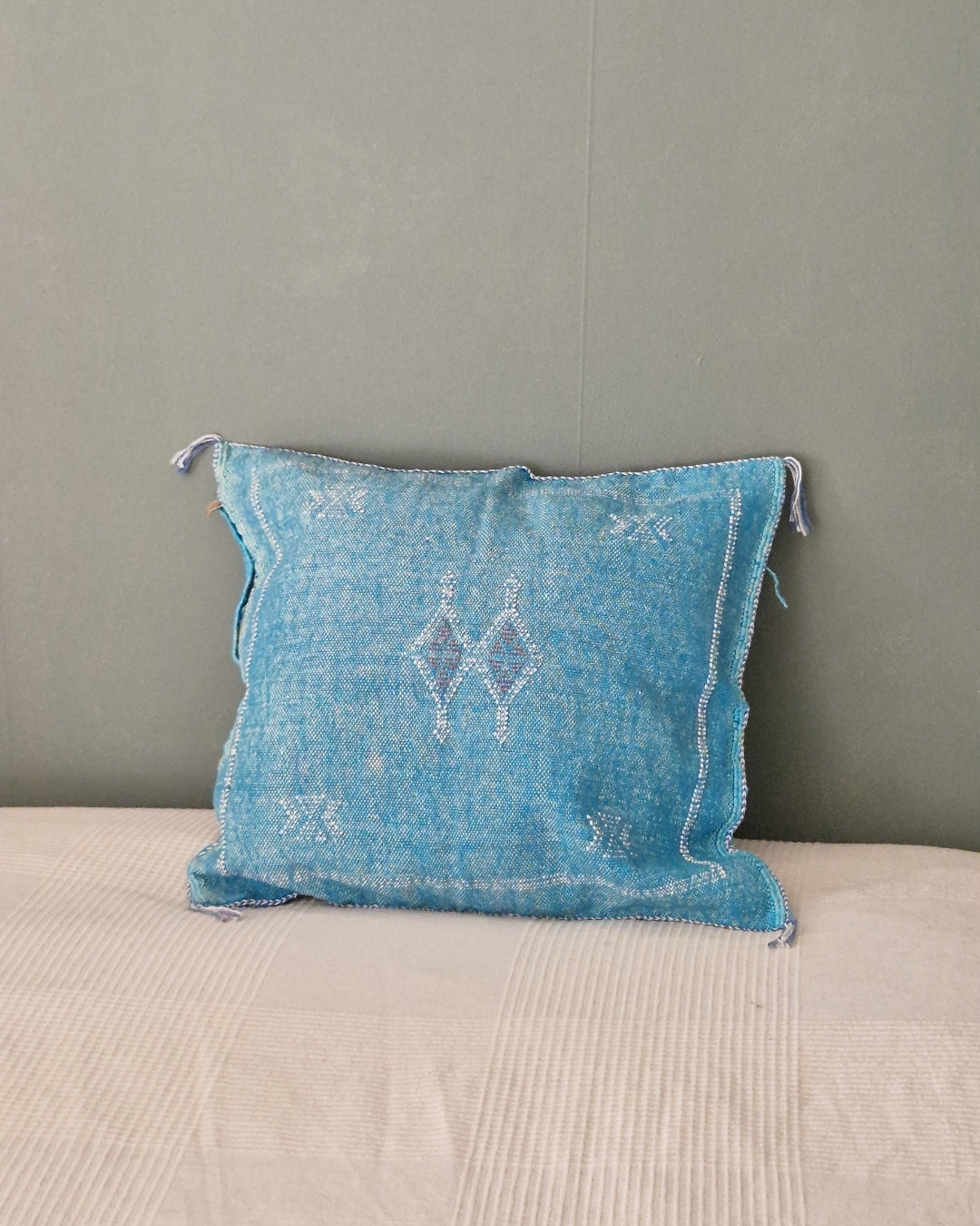 Kuddfodral Kaktussilke Sabra Imane – Blå