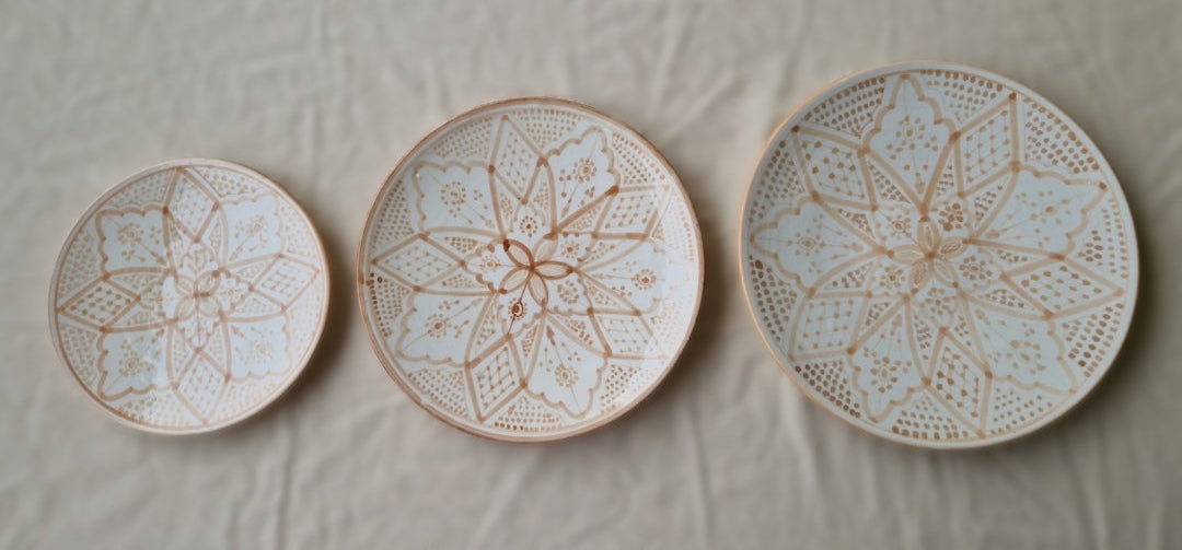 Assiett Marockansk Keramik 22 cm - Norah brun