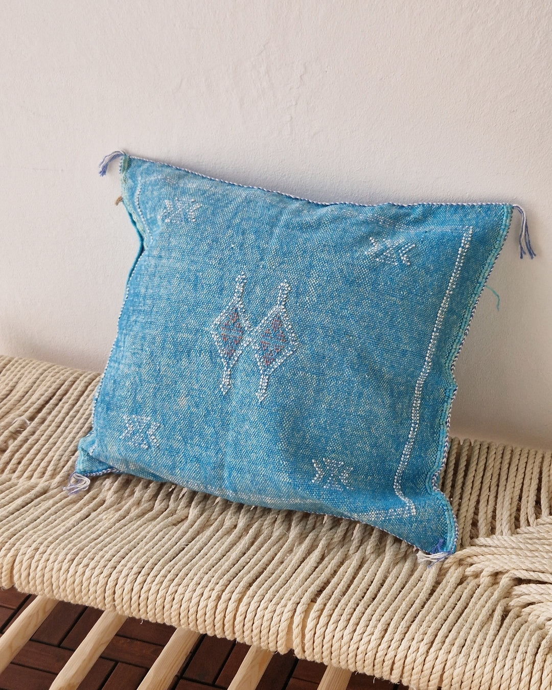 Kuddfodral Kaktussilke Sabra Imane – Blå