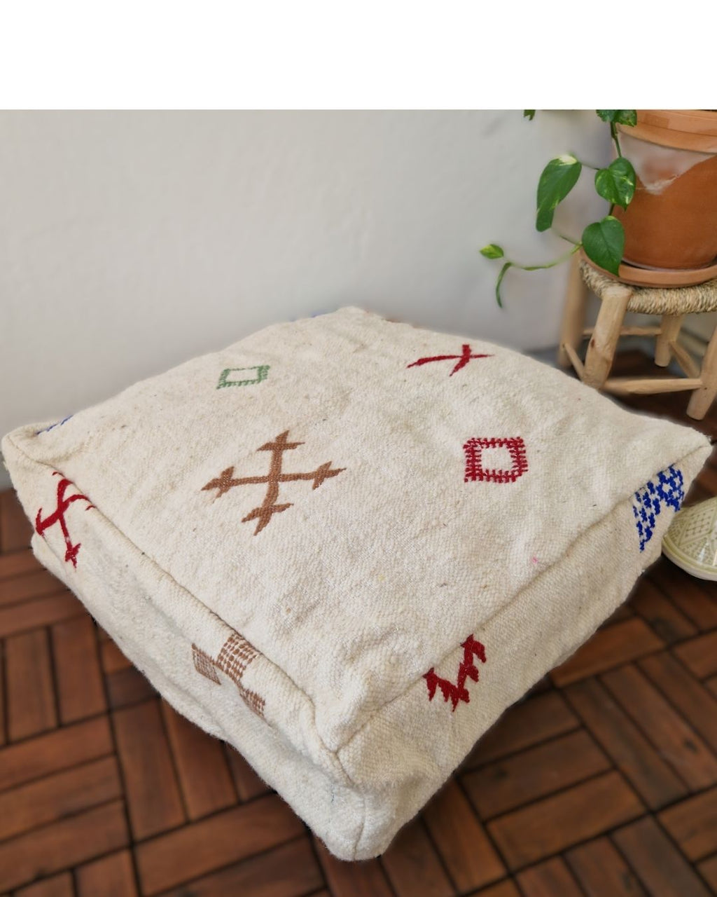 Marockansk sittpuff Fez multi