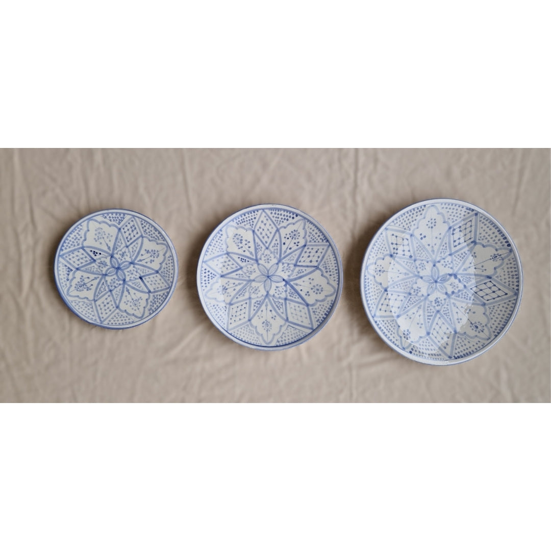 Mattallrik Marockansk Keramik 27 cm Farah Blå