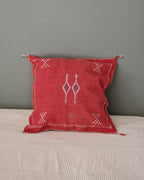 Kuddfodral Kaktussilke Sabra Mouna – Röd