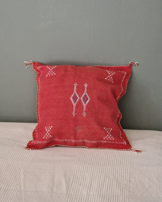 Kuddfodral Kaktussilke Sabra Mouna – Röd