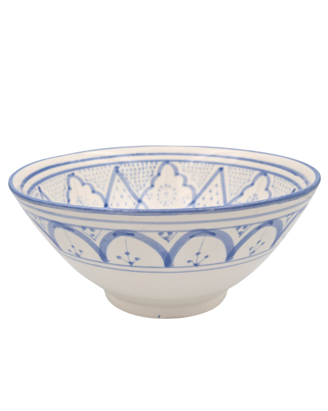 Skål 25 cm Aicha – serveringsskål i marockansk keramik blå
