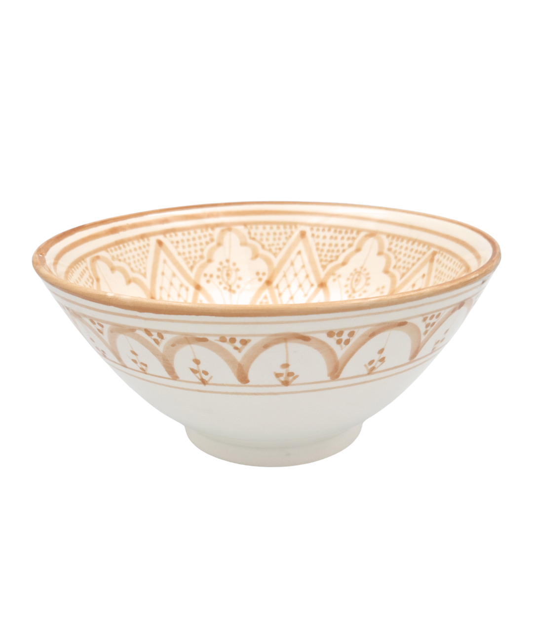 Skål 25 cm “Aicha” – serveringsskål i marockansk keramik brun