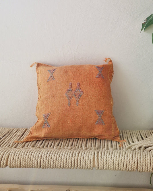 Kuddfodral Kaktussilke Sabra Farida – Orange
