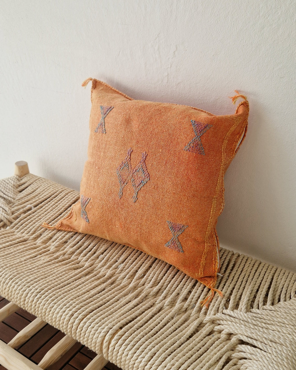 Kuddfodral Kaktussilke Sabra Farida – Orange