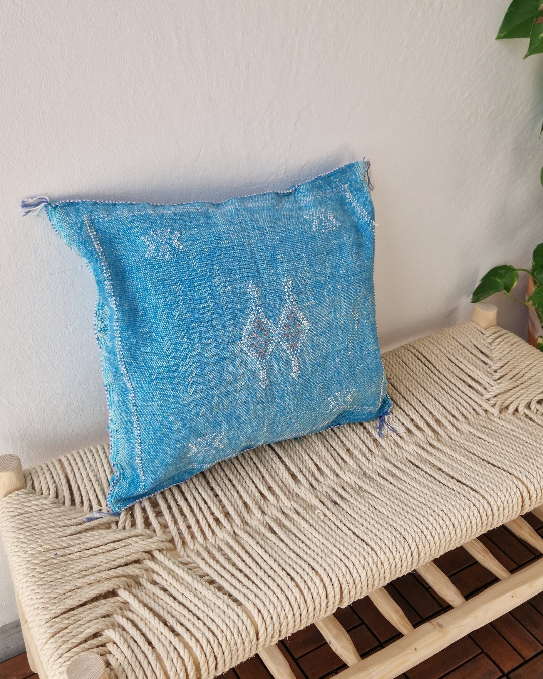 Kuddfodral Kaktussilke Sabra  Malak – Blå