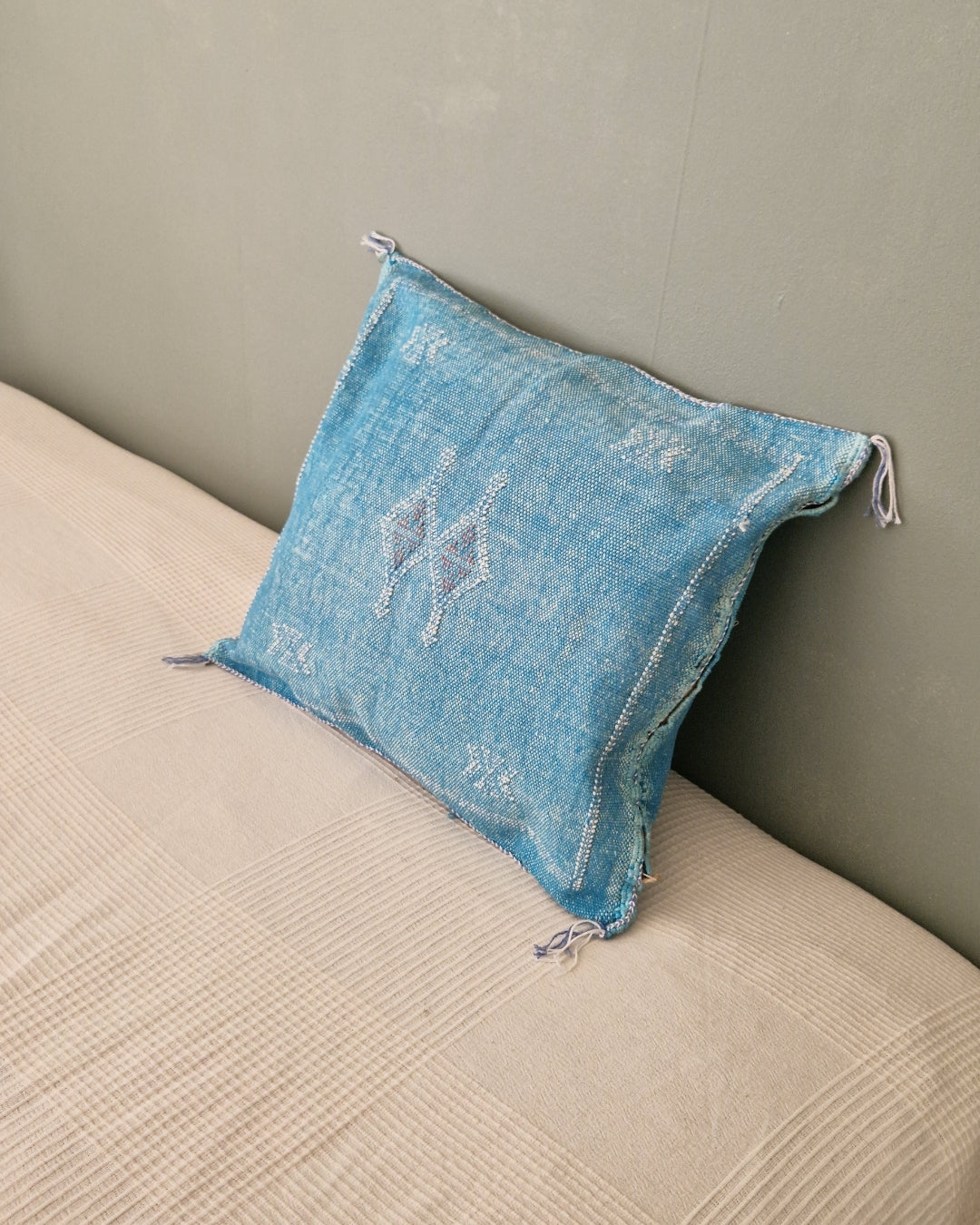 Kuddfodral Kaktussilke Sabra  Malak – Blå