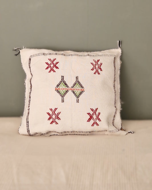 Kuddfodral Kaktussilke Sabra Zina - Vit