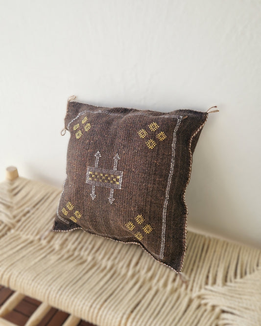 Kuddfodral Kaktussilke Sabra Loubna – Brun