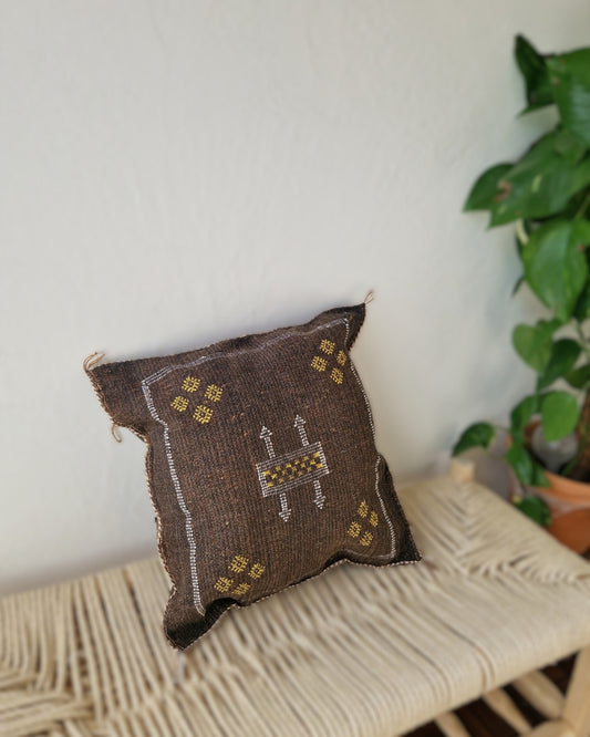 Kuddfodral Kaktussilke Sabra Loubna – Brun