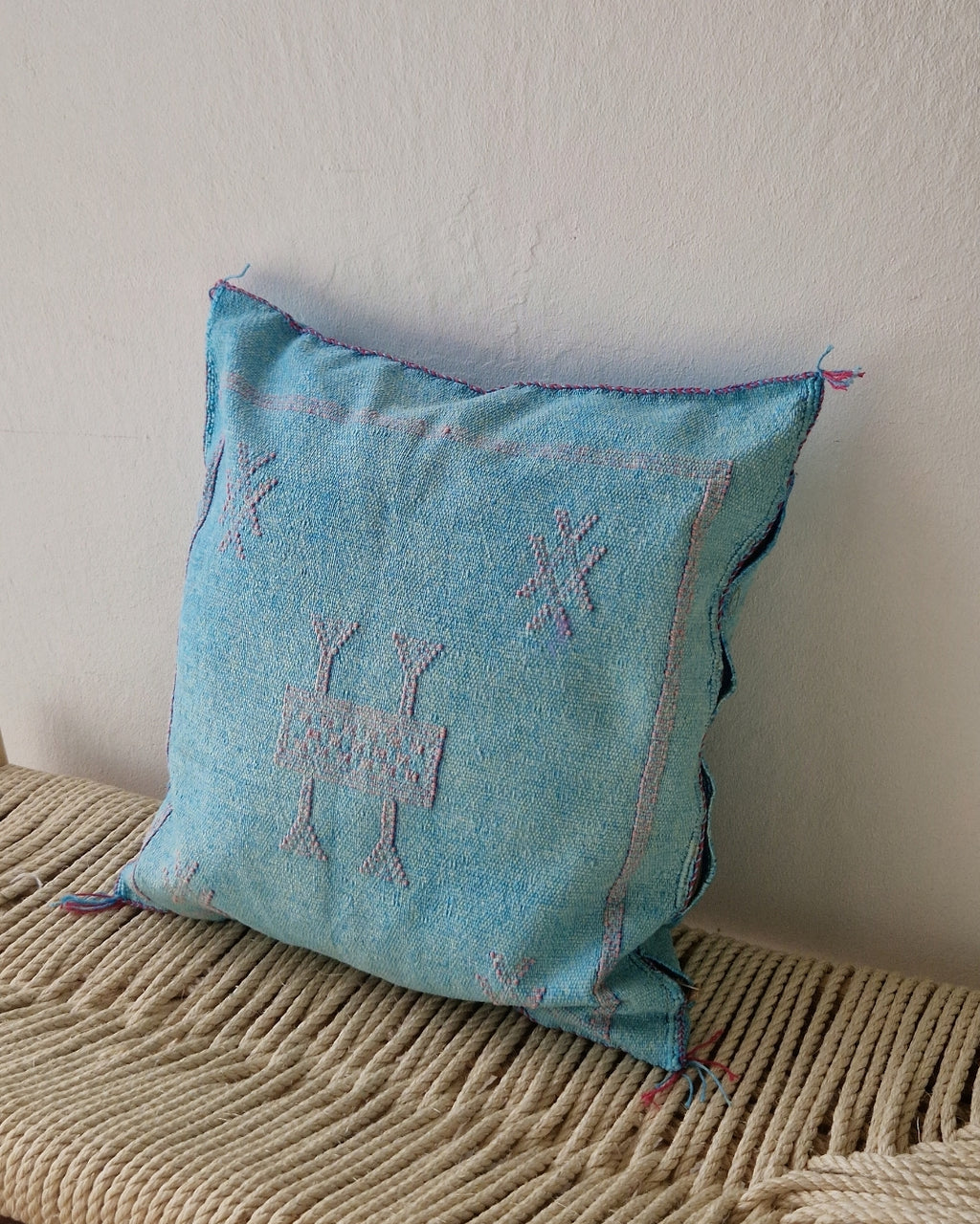 Kuddfodral Kaktussilke Sabra Nourah – Blå