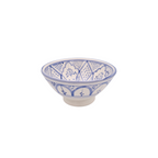 Liten Marockansk Skål "Yasmin" – Blå Handgjord Keramik (15 cm)