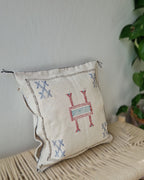 Kuddfodral Kaktussilke Sabra Basma – vit