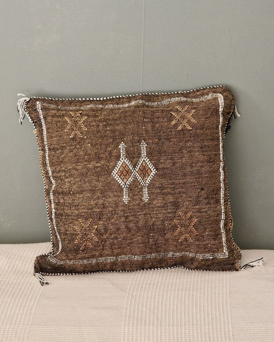 Kuddfodral Kaktussilke Sabra Sabah – Brun