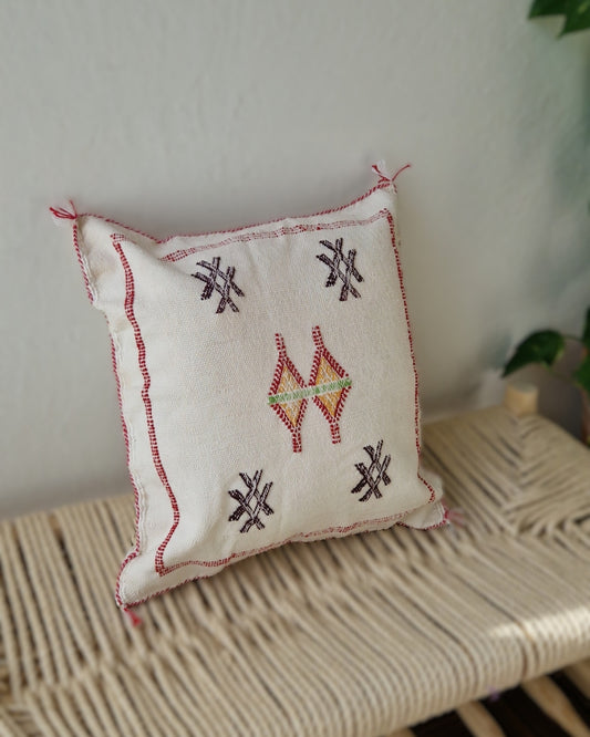 Kuddfodral Kaktussilke Sabra Samira – Vit