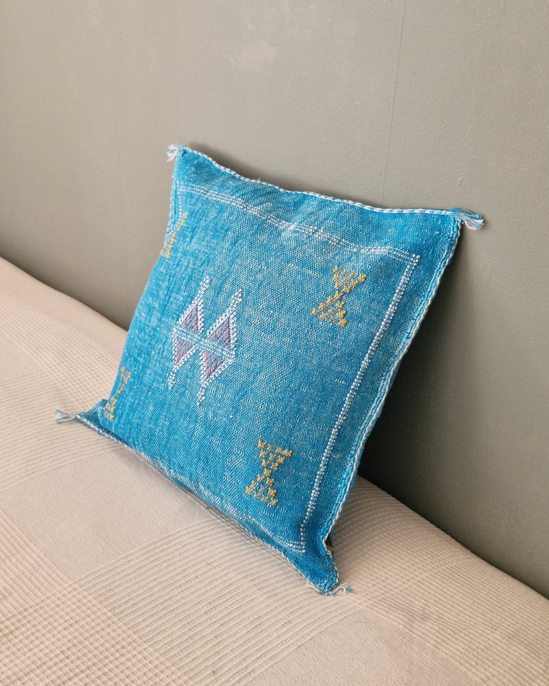 Kuddfodral Kaktussilke Sabra Hayat – Blå