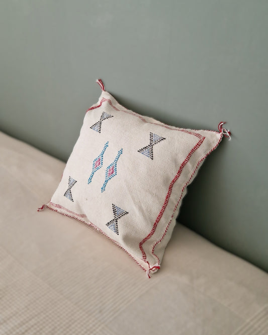 Kuddfodral Kaktussilke Sabra Ahlam – Vit