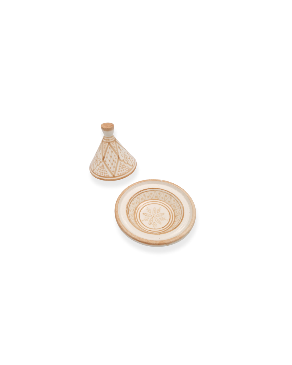Tagine 12 cm “Rania” – mini-tagine i handgjord keramik brun