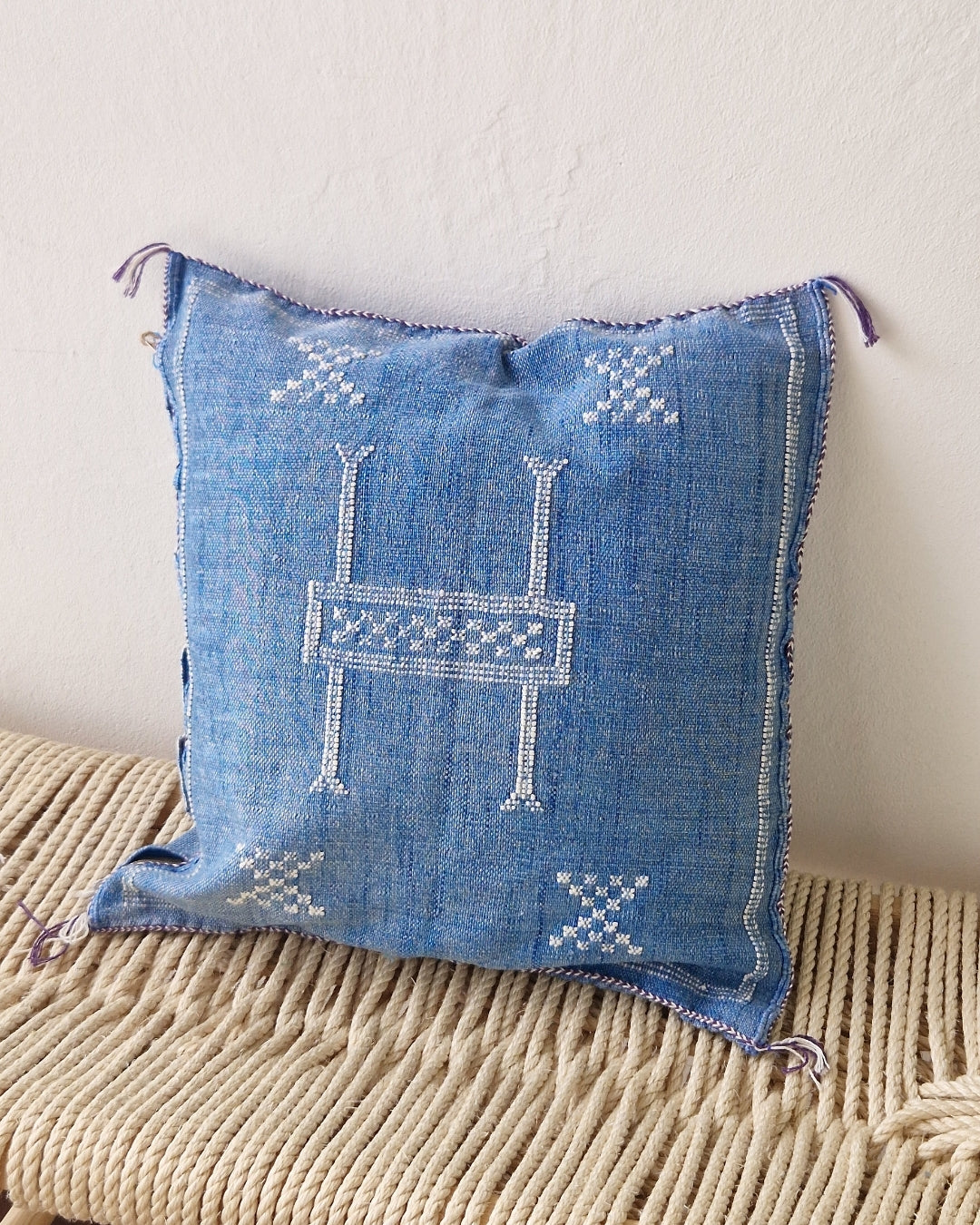 Kuddfodral Kaktussilke Sabra Amira – Blå