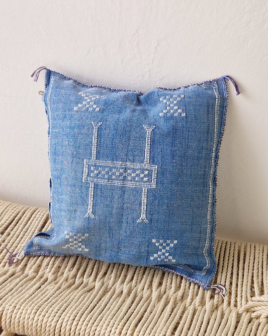 Kuddfodral Kaktussilke Sabra Amira – Blå