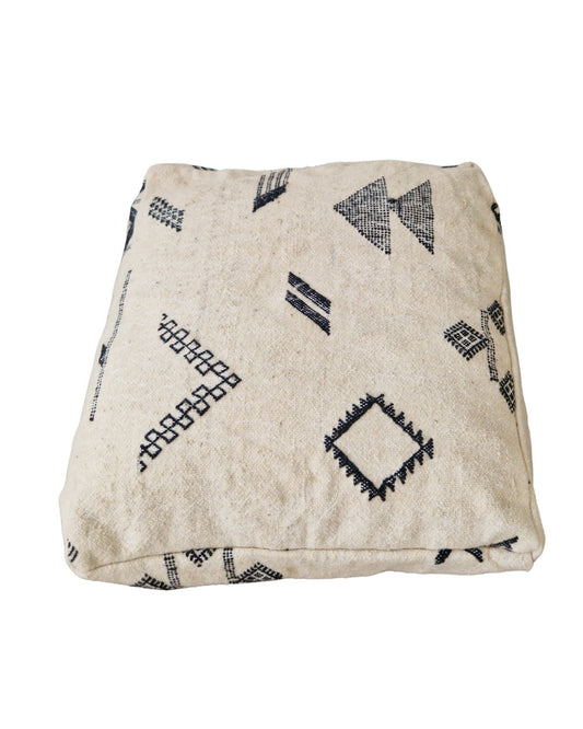 Marockansk sittpuff Tanger svart