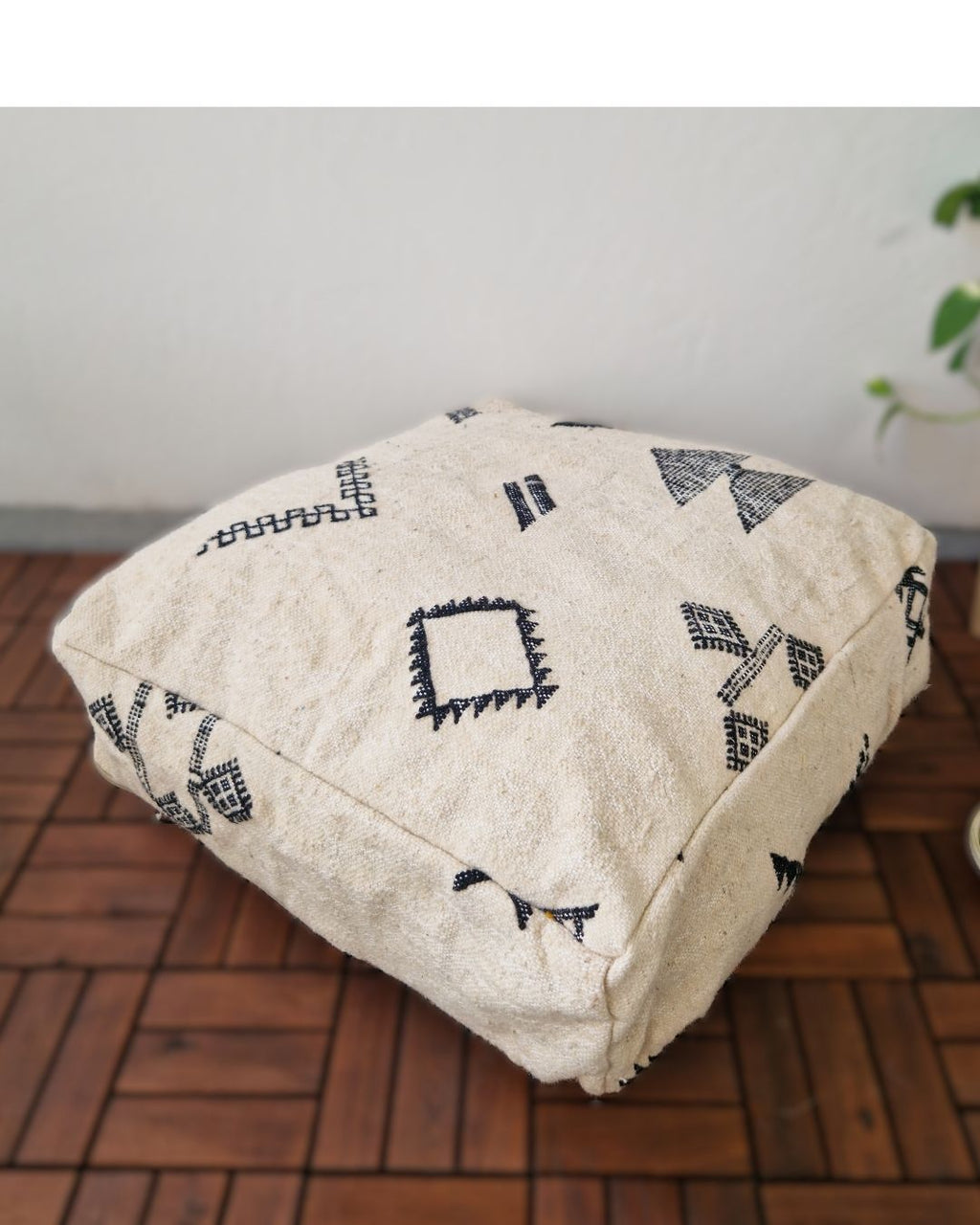 Marockansk sittpuff Tanger svart